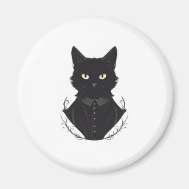 Salems verzauberte schwarze Katze Magnet