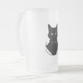 Salems verzauberte schwarze Katze Mattglas Bierglas