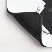 Salems verzauberte schwarze Katze Mousepad (Ecke)