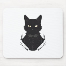 Salems verzauberte schwarze Katze Mousepad