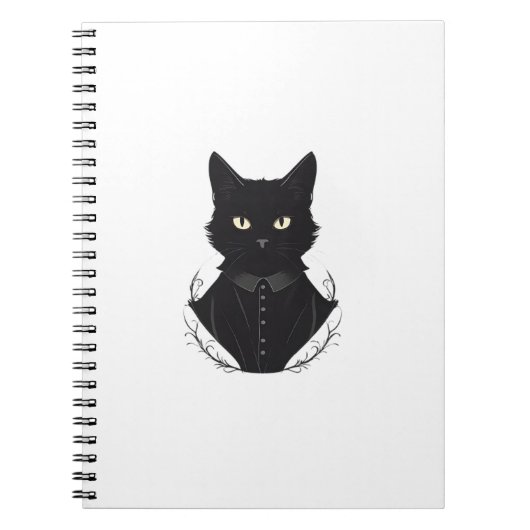 Salems verzauberte schwarze Katze Notizblock (Vorderseite)