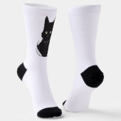 Salems verzauberte schwarze Katze Socken (Gewinkelt)