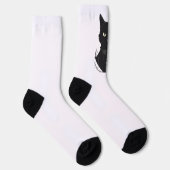 Salems verzauberte schwarze Katze Socken (Rechts)