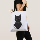Salems verzauberte schwarze Katze Tasche (Von Nahem)