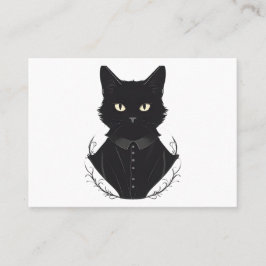 Salems verzauberte schwarze Katze Visitenkarte