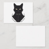 Salems verzauberte schwarze Katze Visitenkarte (Vorne/Hinten)