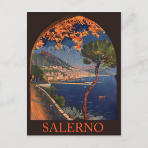 Salerno City, Italienische Riviera, Vintage Travel Postkarte