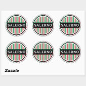 Salerno City Pride Emblem – Italian Identity Runder Aufkleber (Blatt)