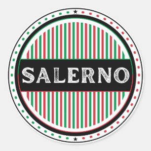 Salerno City Pride Emblem – Italienische Identität Runder Aufkleber