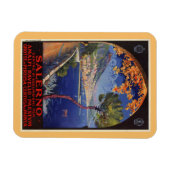 Salerno Italien Vintage Sommerreisen Magnet (Horizontal)