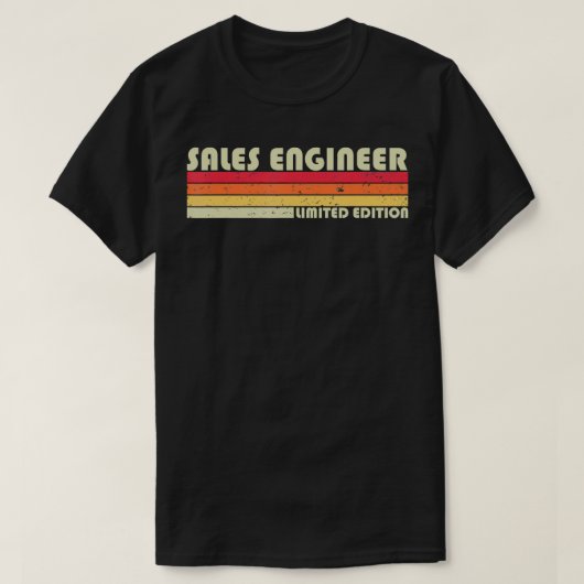 SALES ENGINEER Funny Job Title Professionals Gebur T-Shirt (Design vorne)
