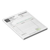 Sales Invoice Receipt | Company / Business Logo Notizblock (angewinkelt)