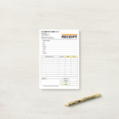 Sales Invoice Receipt Pad | Business Order Form Post-it Klebezettel (Auf Schreibtisch)