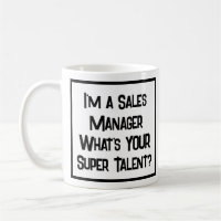 Sales Manager Super Talent. Tasse