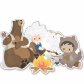 Salesforce Campfire Vinyl Sticker (Vorderseite)