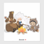 Salesforce Campfire Vinyl Sticker (Blatt)