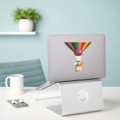 Salesforce Hot Air Ballon - 3D - Aufkleber (Laptop auf Schreibtisch)