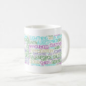 Salesforce Word Cloud Classic-Tasse Kaffeetasse (VorderseiteRechts)
