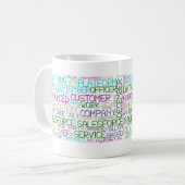 Salesforce Word Cloud Classic-Tasse Kaffeetasse (Vorderseite Links)