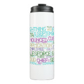 Salesforce Word Cloud Thermal Tumbler Thermosbecher (Vorderseite)