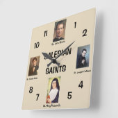 Salesian Saints Wall Clock Quadratische Wanduhr (Winkel)