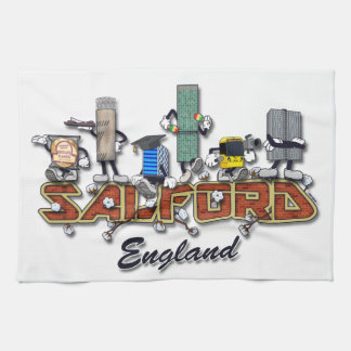 Salford Cartooncharaktere Geschirrtuch