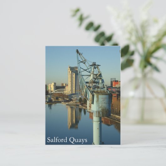 Salford Quays Postkarte (Stehend Vorderseite)