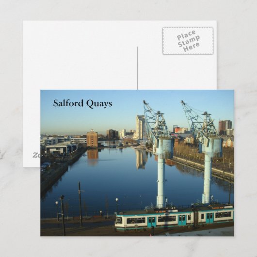 Salford Quays Postkarte (Vorne/Hinten)