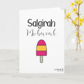 Salgirah Mubarak Karte (Gelbe Blume)