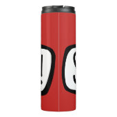 SALI! Deutsche Gruß, Hallo-Sprechblase Thermosbecher (Rückseite)