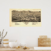 Salida Colorado 1882 Panoramakarte Poster (Küche)