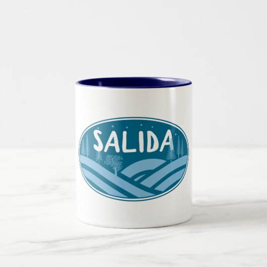 Salida Colorado Außenbereich Zweifarbige Tasse (Mittel)