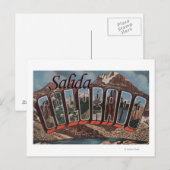 Salida, Colorado - Große Buchstabenszenen Postkarte (Vorne/Hinten)