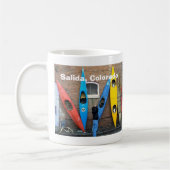 Salida, Colorado, Kajak-Wand Kaffeetasse (Links)