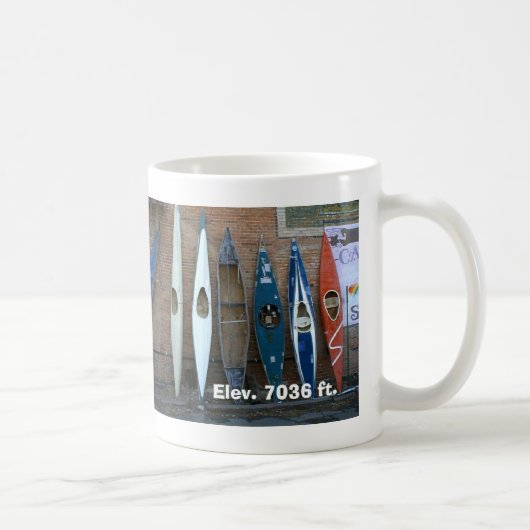 Salida, Colorado, Kajak-Wand Kaffeetasse (Rechts)