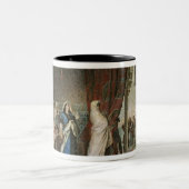 Salida Del Boabdil, im Alhambra Zweifarbige Tasse (Mittel)