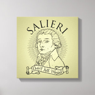 Salieri tötete Mozart nicht Leinwanddruck