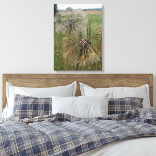 Salify Seeds in Field Wrapped Canvas Leinwanddruck (Insitu (Schlafzimmer))