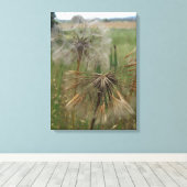 Salify Seeds in Field Wrapped Canvas Leinwanddruck (Insitu (Holzboden))