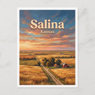 Salina Kansas Postkarte