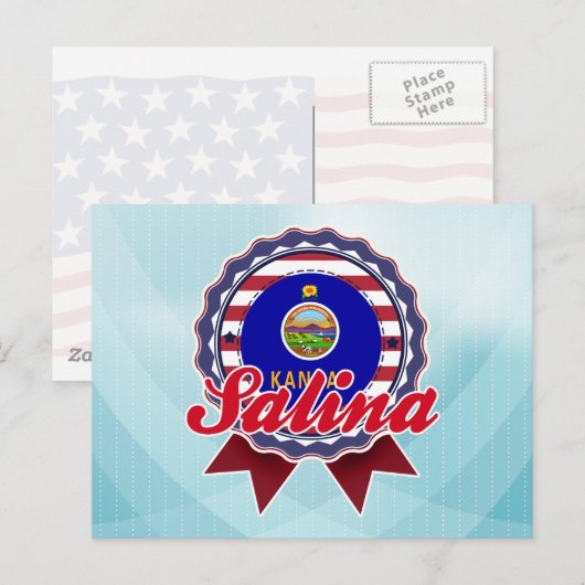Salina, KS Postkarte (Vorne/Hinten)