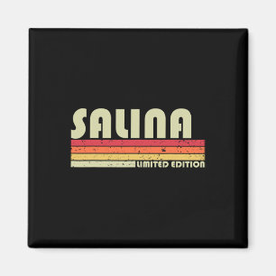 Salina Name Personalisiert Retro Vintage 80er 90er Magnet