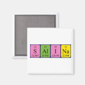 Salina Periodenmagnet Magnet (Vorderseite/Rückseite)