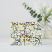 Salina Utah Vintag Postkarte (Stehend Vorderseite)