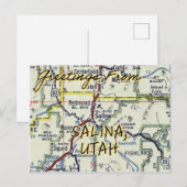 Salina Utah Vintag Postkarte (Vorne/Hinten)