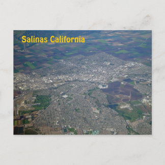 Salinas, California Aerial View Postcard Postkarte