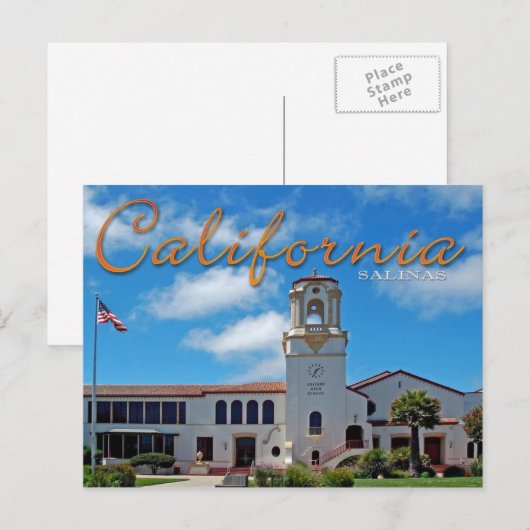 Salinas California Postkarte (Vorne/Hinten)