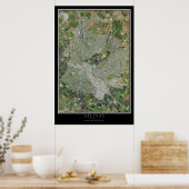 Salinas California Satellite Poster Map (Küche)