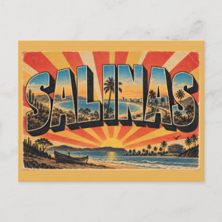 Salinas Ecuador Pacific Beach Resort Kunst Postkarte