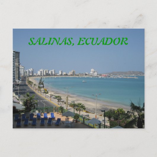 SALINAS, ECUADOR POSTKARTE (Vorderseite)